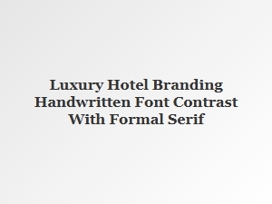 The Signature Scrawl: Luxury's Informal Touch