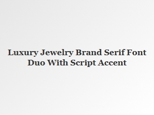 Elegance Defined in Serif and Script Duo